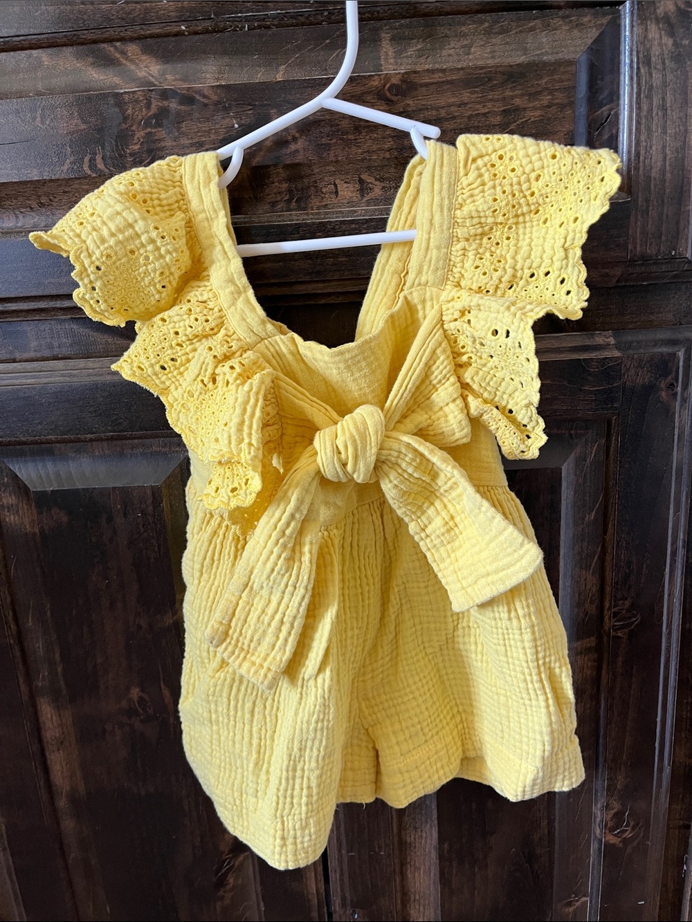 Bonnie Jean Yellow Romper